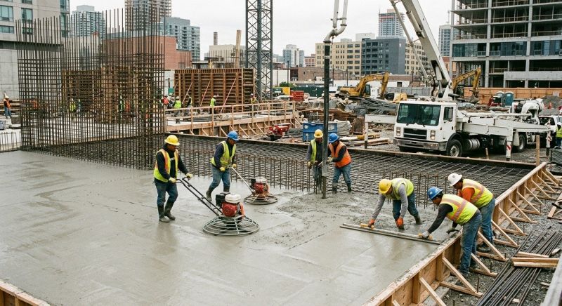 Commercial Slab Installation in West Des Moines, IA