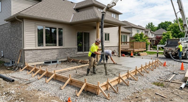 Porch Concrete Pouring in Salt Lake City, UT