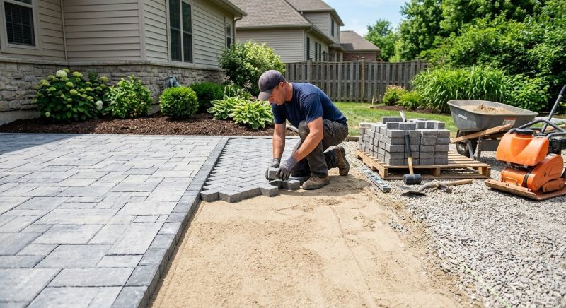 Sandstone Pavers Installation in Boston, MA